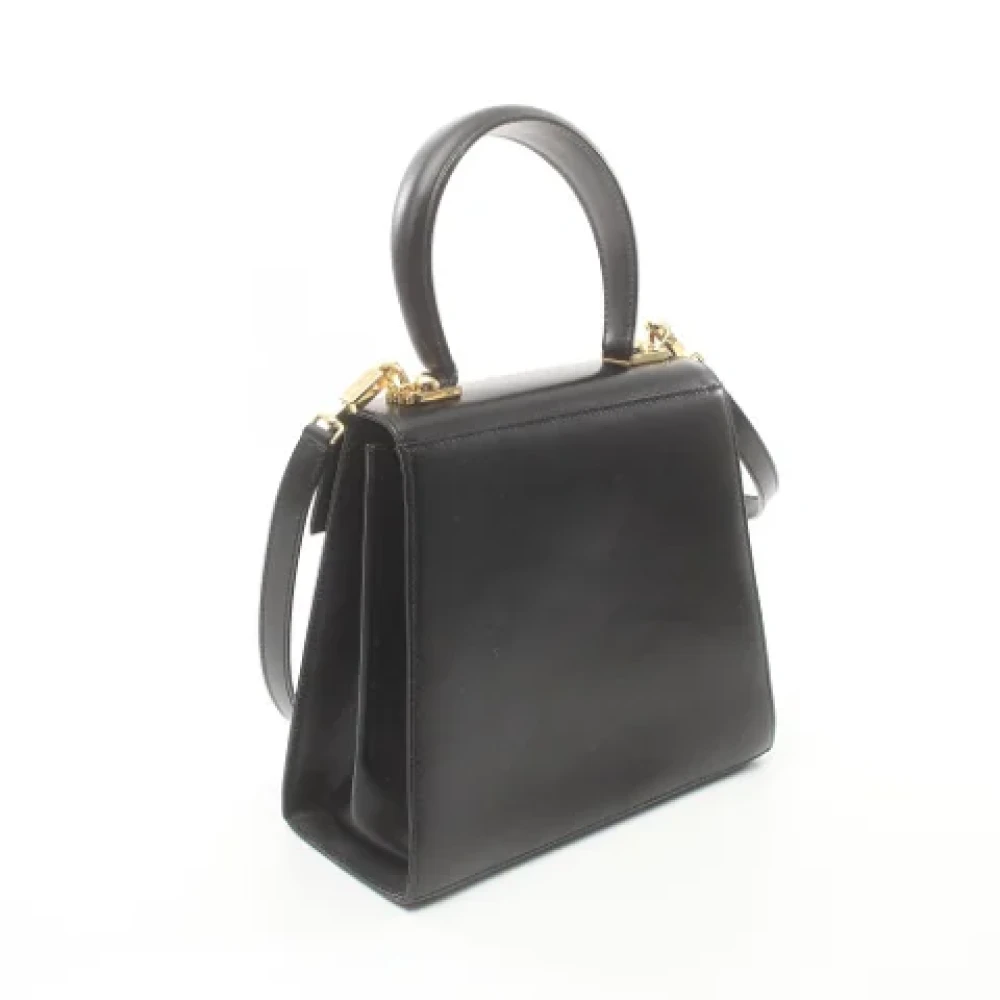 Salvatore Ferragamo Pre-owned Leather handbags Black Dames