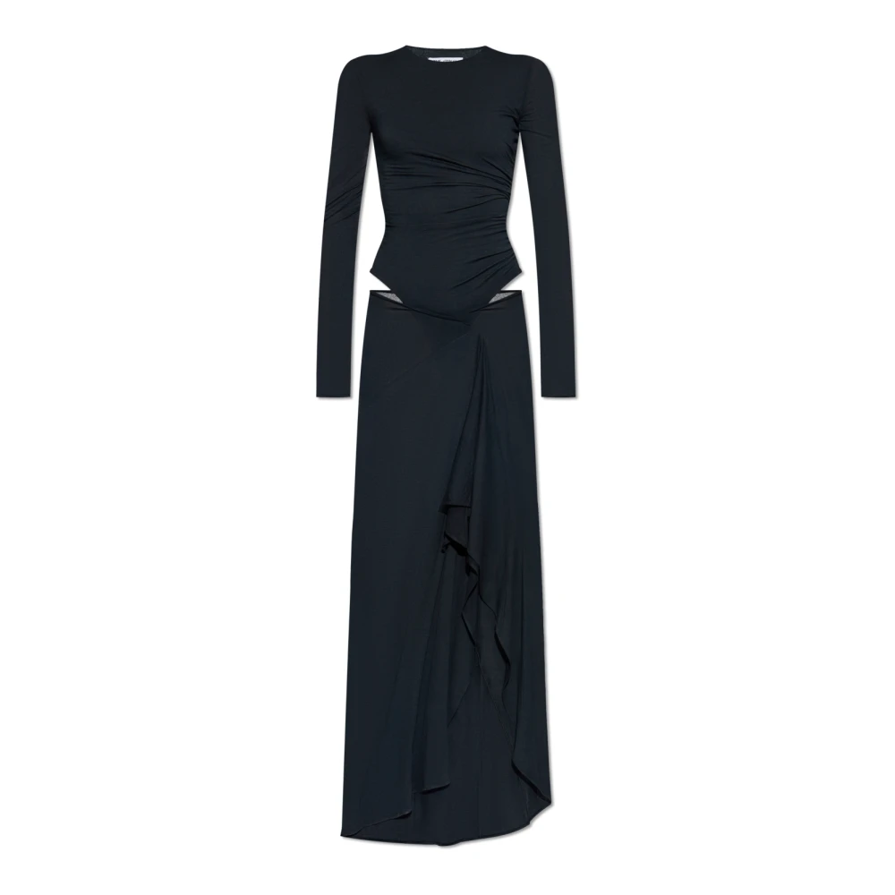 The Attico Gedrapeerde jurk Black Dames