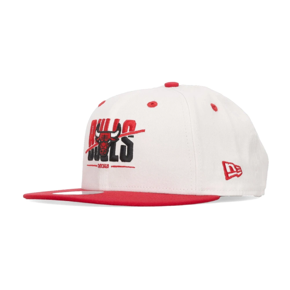 New era Chicago Bulls Platte Klep Pet Wit White Unisex