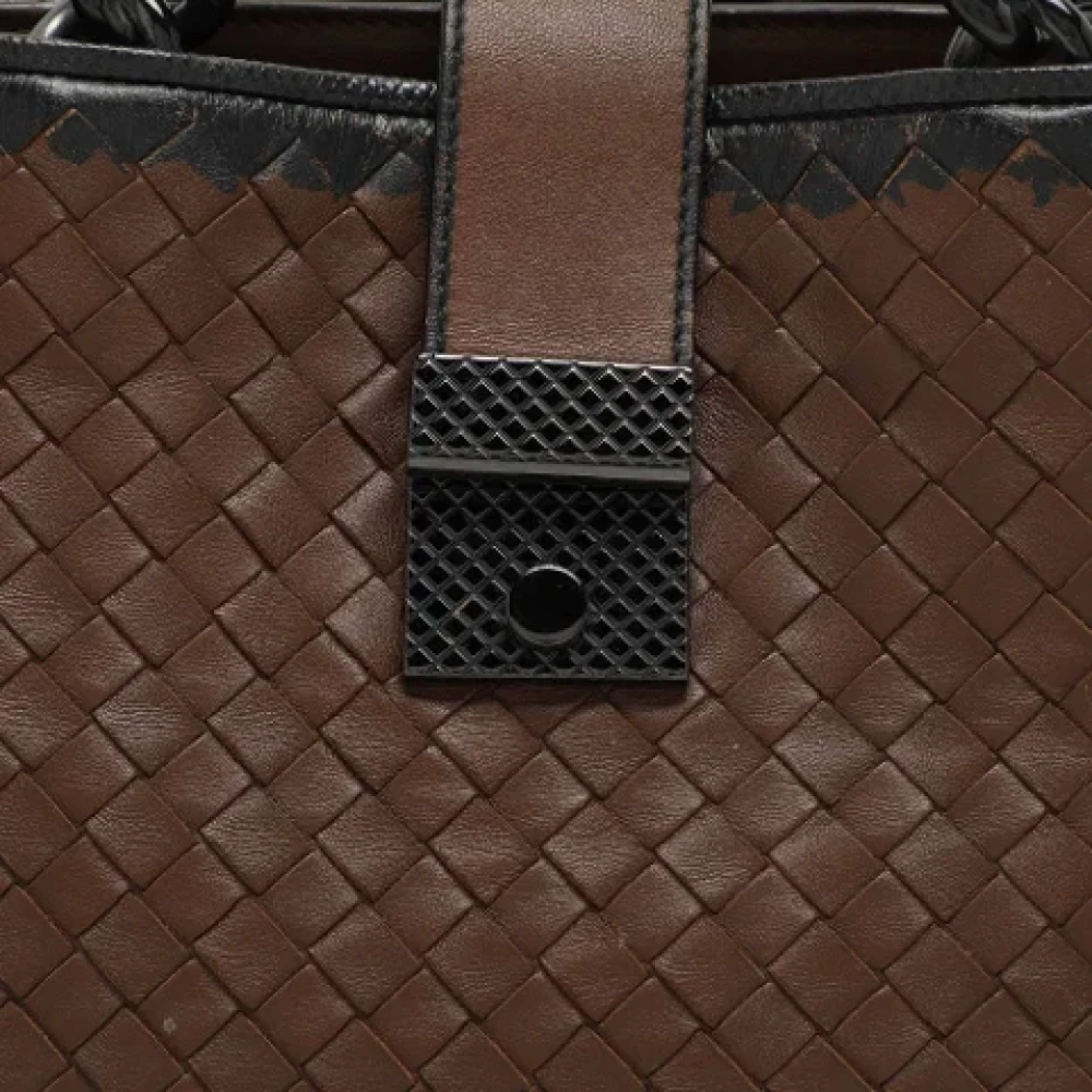 Bottega Veneta Vintage Pre-owned Leather handbags Brown Dames
