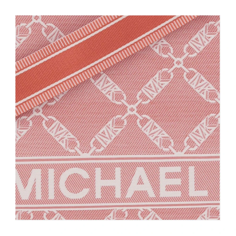 Michael Kors Canvas Tote Bag met Logodetails Red Dames