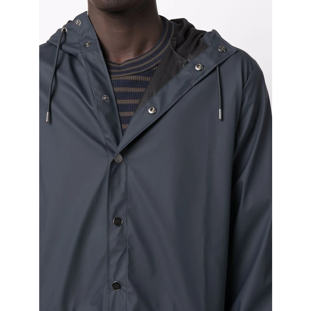 Rains Donkerblauwe Hooded Bomberjack Blue Heren