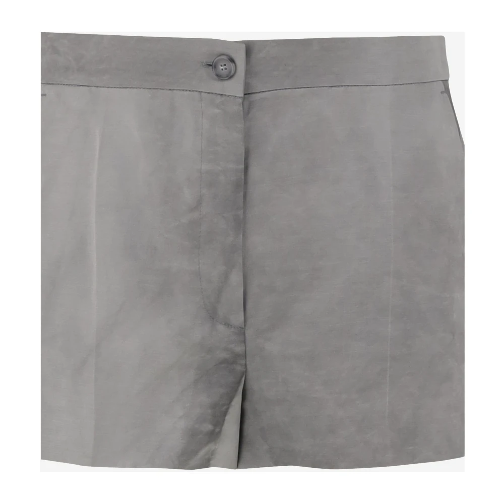 pinko Visocsa Blend Korte Broek Grijs Gray Dames