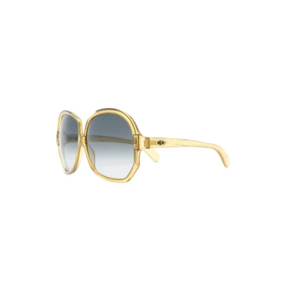 Dior Vintage Pre-owned Acetate sunglasses Yellow Dames