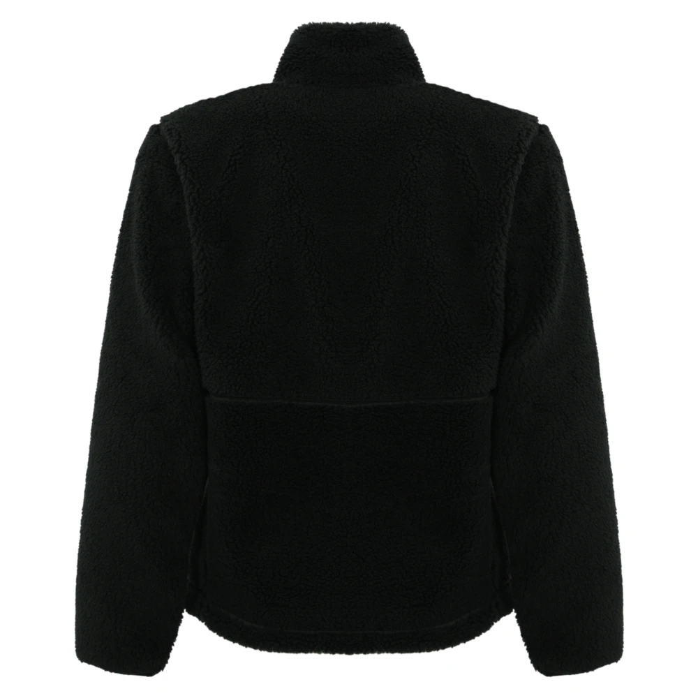 The North Face Zwarte Teddy Stof Damesjas Black Heren