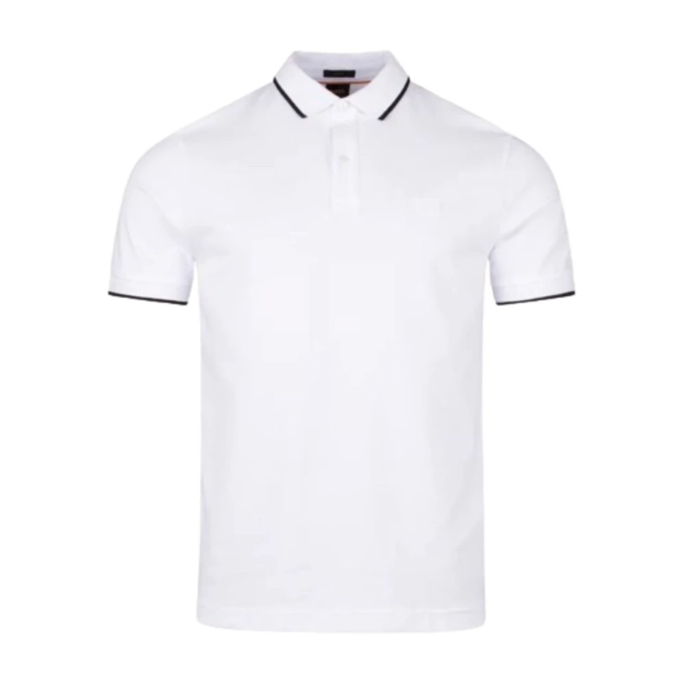 Hugo Boss Heren Polo Passertip White Heren