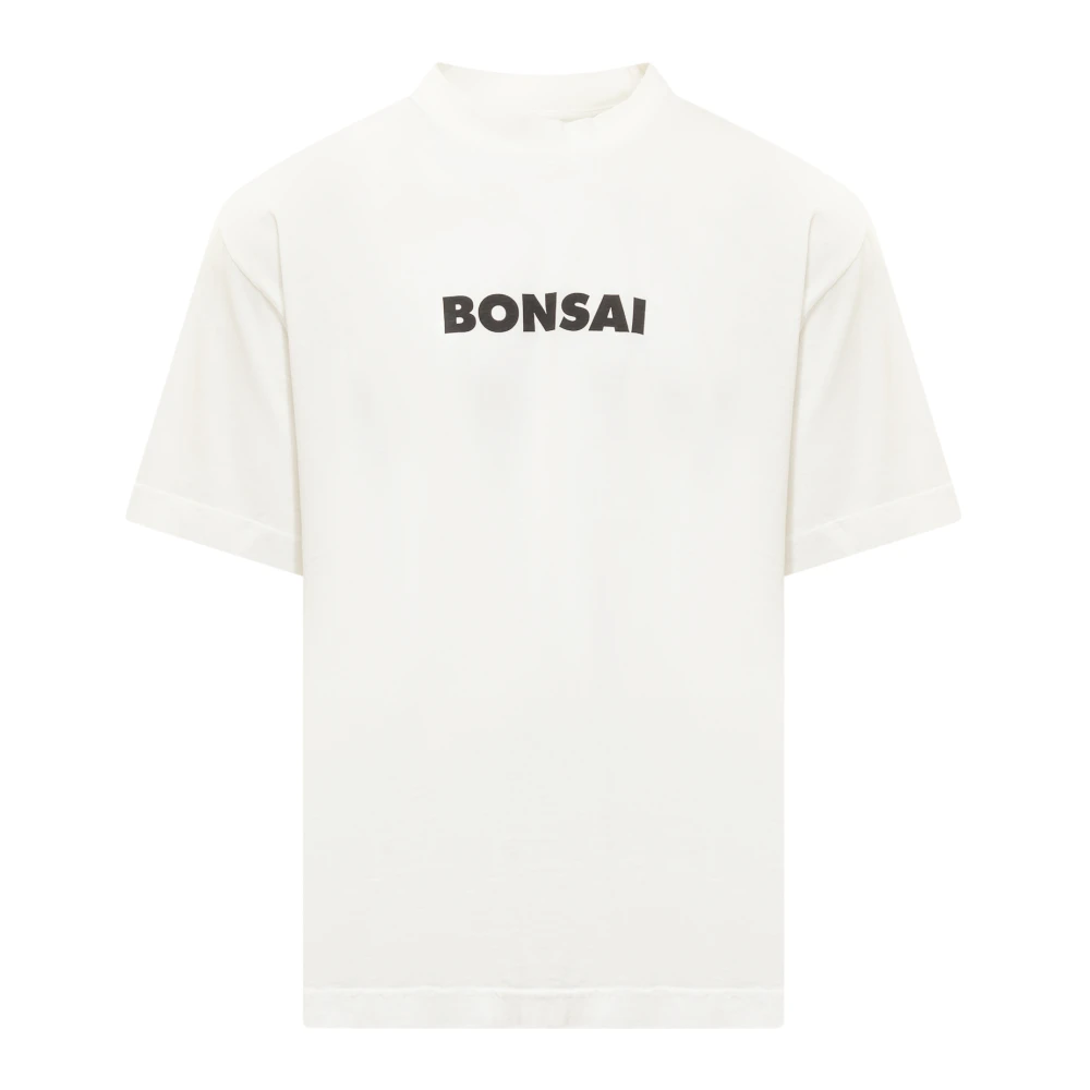 Bonsai Logo Crewneck T-shirt White Heren