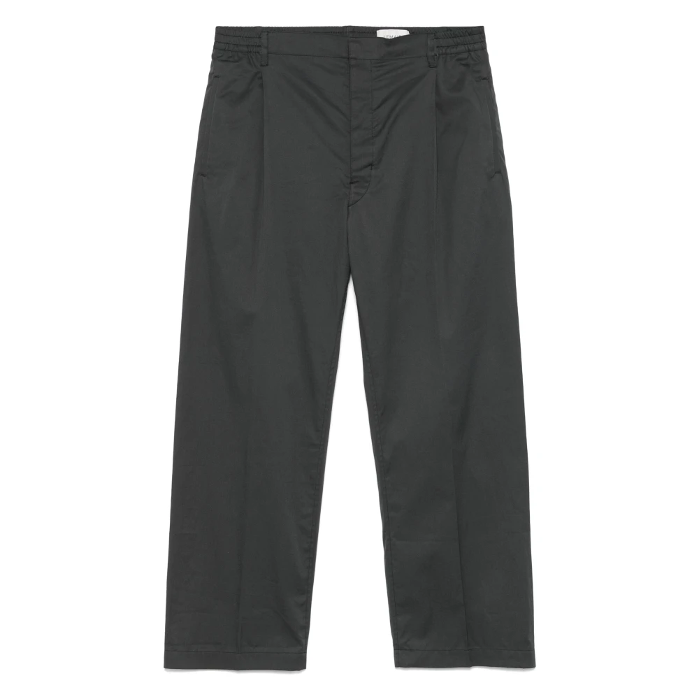Lemaire Stijlvolle Geplooide Broek Black Heren
