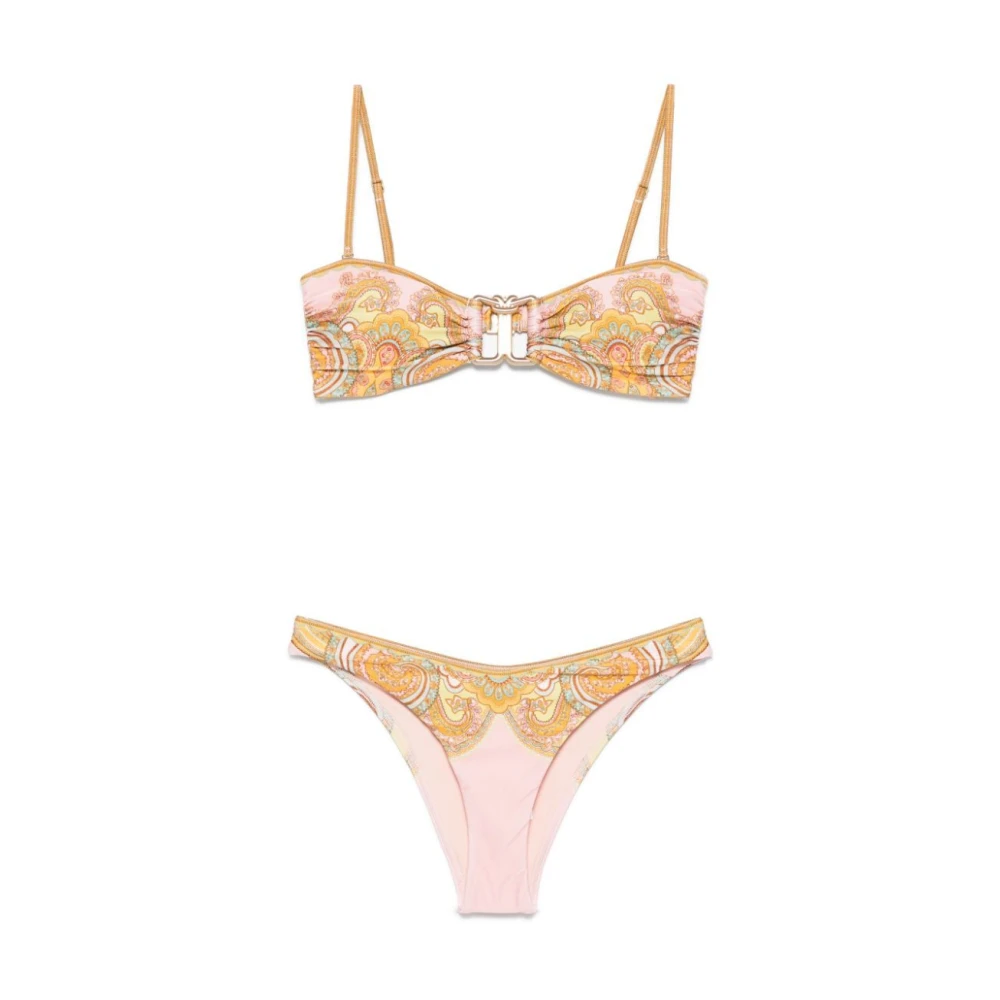 Zimmermann Pastelroze Badpak met Verstelbare Bandjes Multicolor Dames