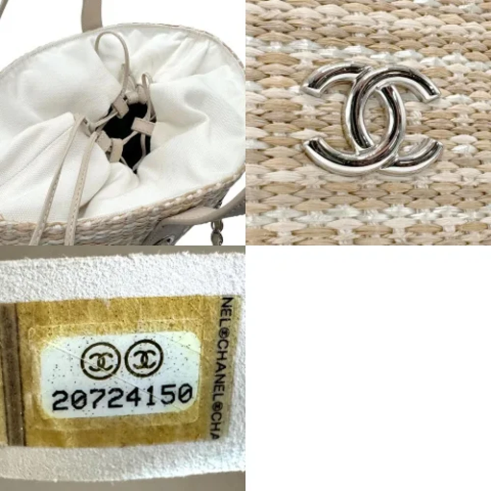 Chanel Vintage Pre-owned Leather handbags Beige Dames