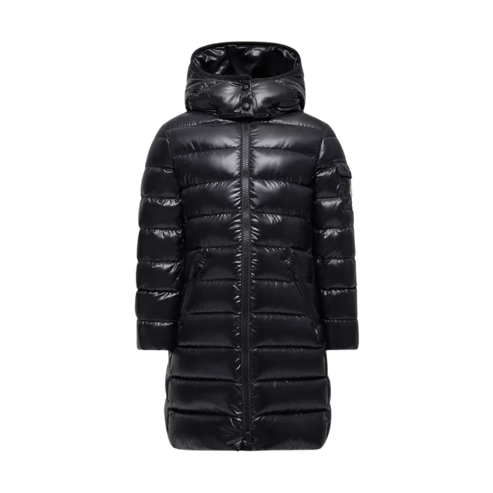 Moncler Moka Long Coat Black, Kids Size 8Y, Circle Fashion - Image 4