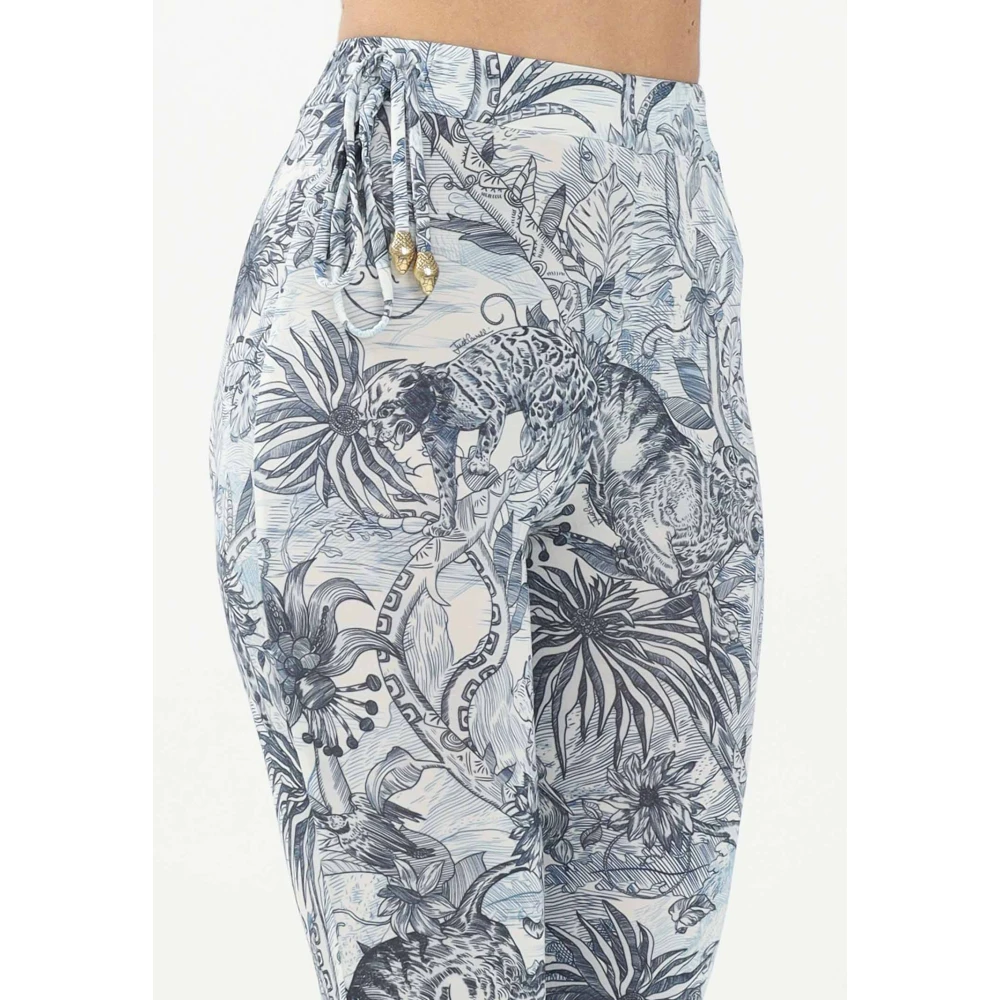 Just Cavalli Tropische Palazzo Broek Multicolor Dames