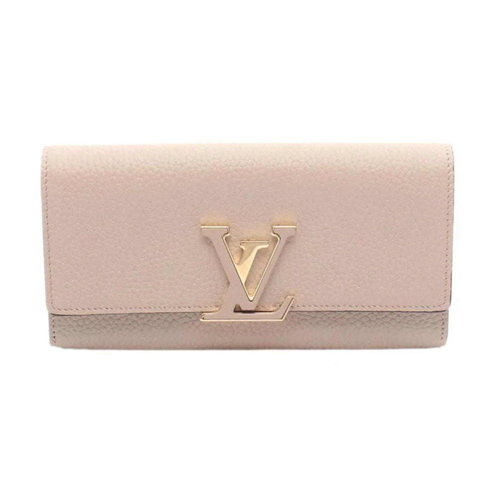 Louis Vuitton Vintage Women's Beige Pre-Owned Vintage Long Wallet