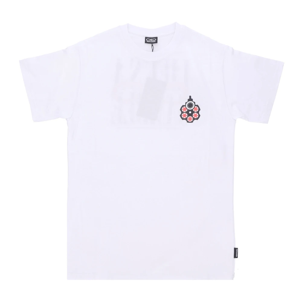 Propaganda Witte Roulette Tee Korte Mouw T-shirt White Heren