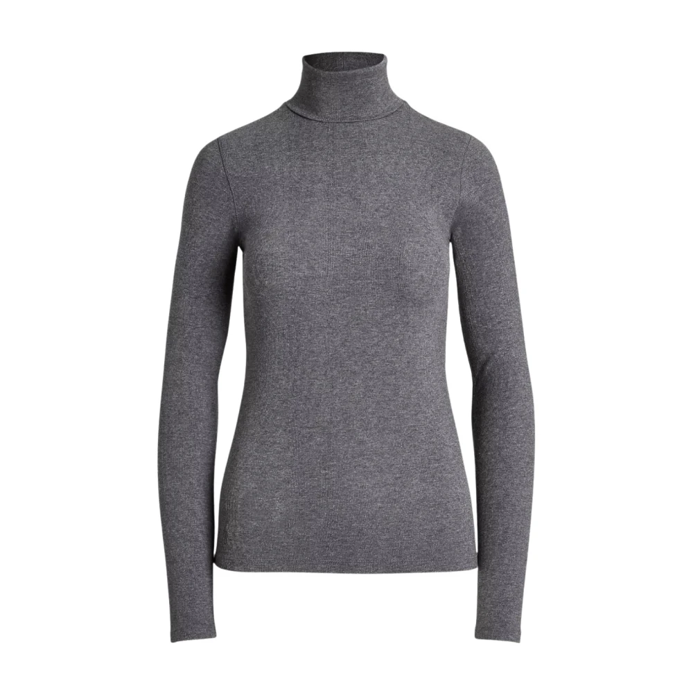 Ralph Lauren Slim Fit Turtleneck Trui Gray Dames