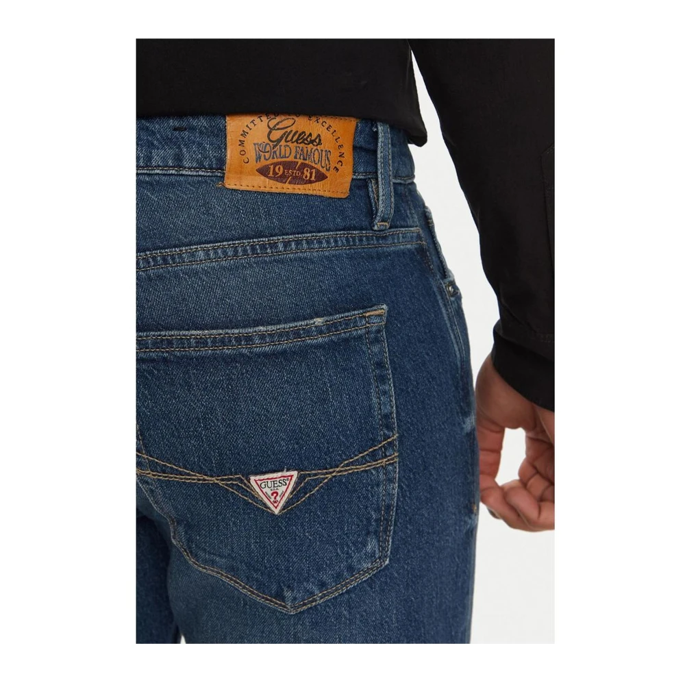 Guess Blauwe Katoen Blend Jeans Collectie Blue Heren