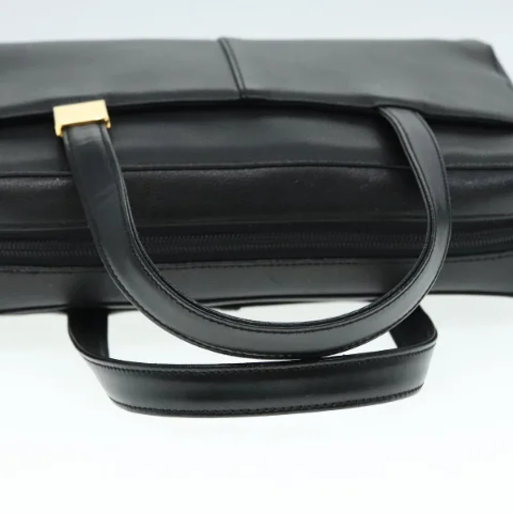 Burberry Vintage Pre-owned Leather handbags Black Dames