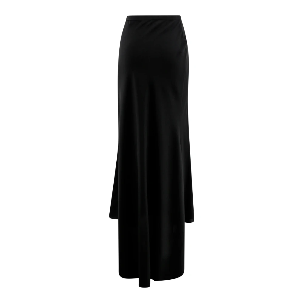 Philosophy di Lorenzo Serafini Zwarte hoge taille asymmetrische rok Black Dames