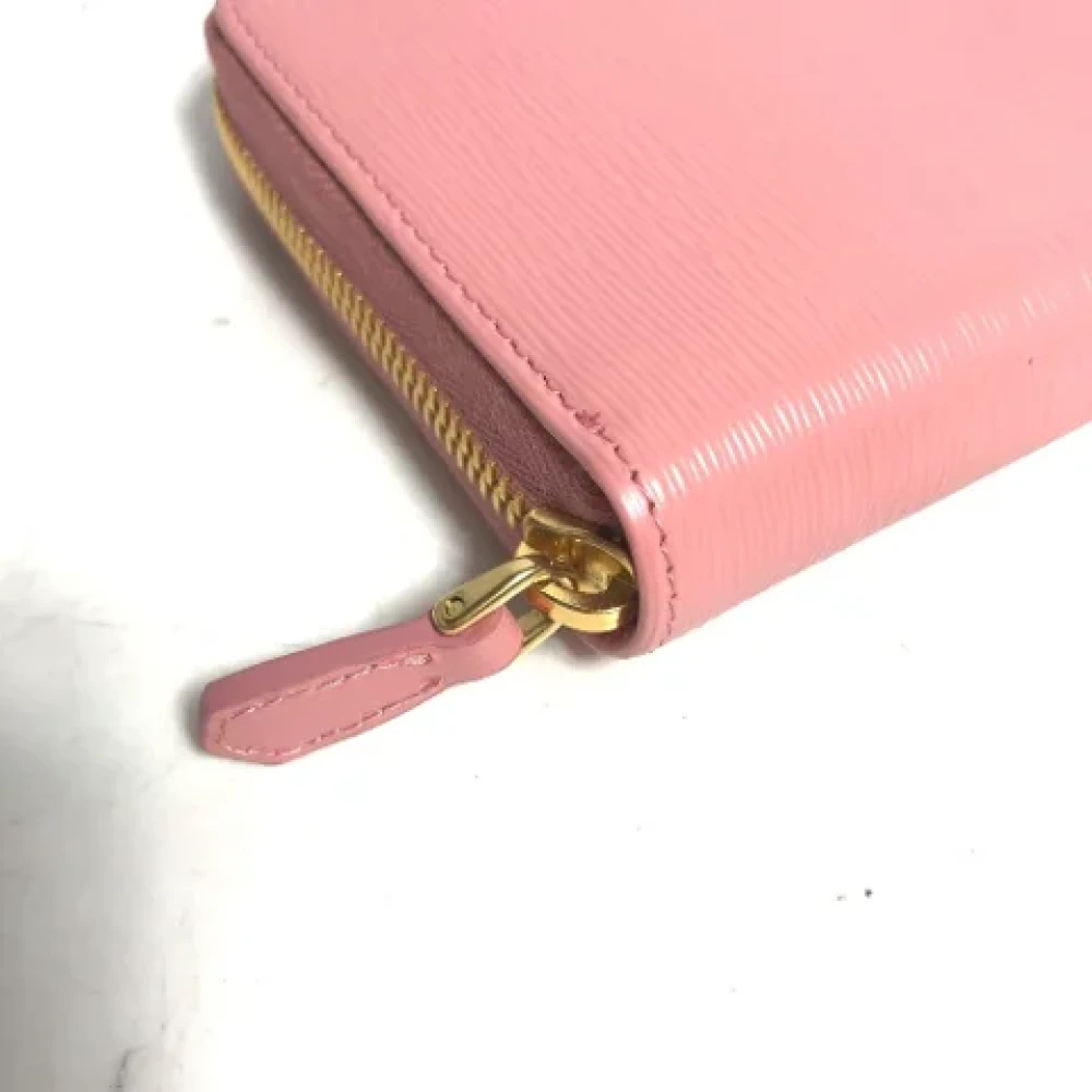 Prada Vintage Pre-owned Leather wallets Pink Dames
