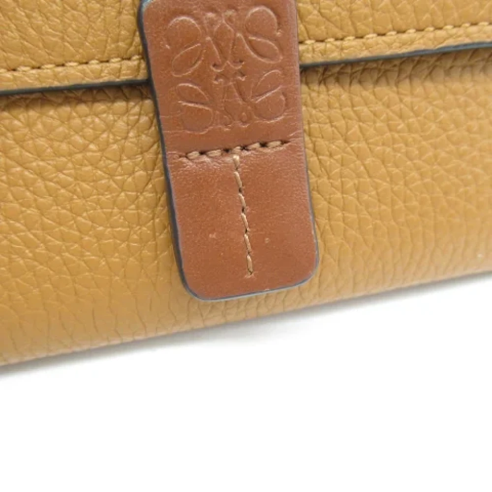 Loewe Pre-owned Leather wallets Brown Dames