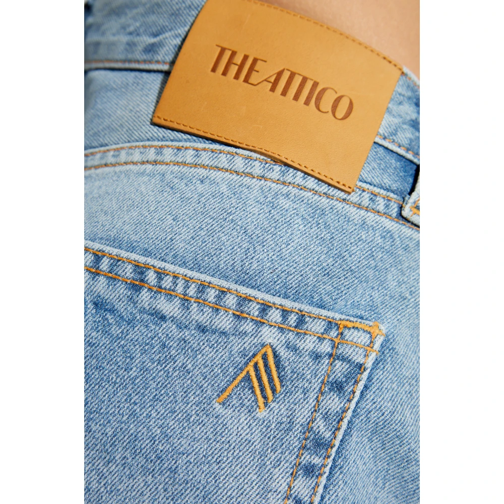 The Attico Jeans met logo Blue Dames