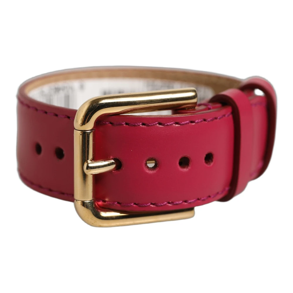 Dolce & Gabbana Red Belt Strap Bracelet - Female - Bracelets - One Size - Accessories