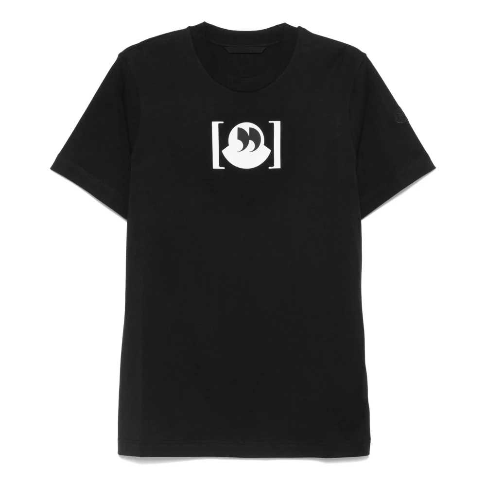 Moncler - Tops > T-Shirts - Black - Moncler - Modalova