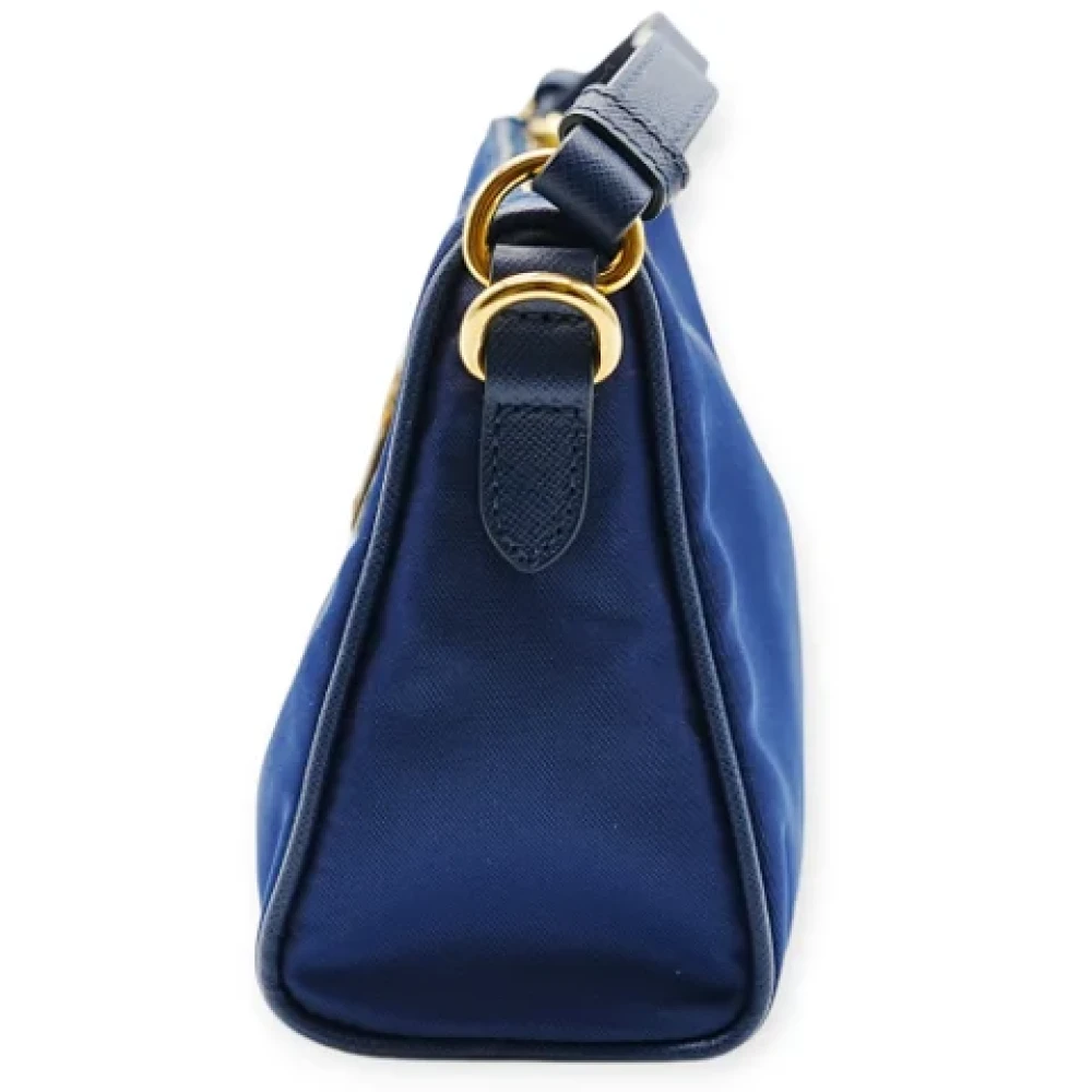 Prada Vintage Pre-owned Nylon prada-bags Blue Dames