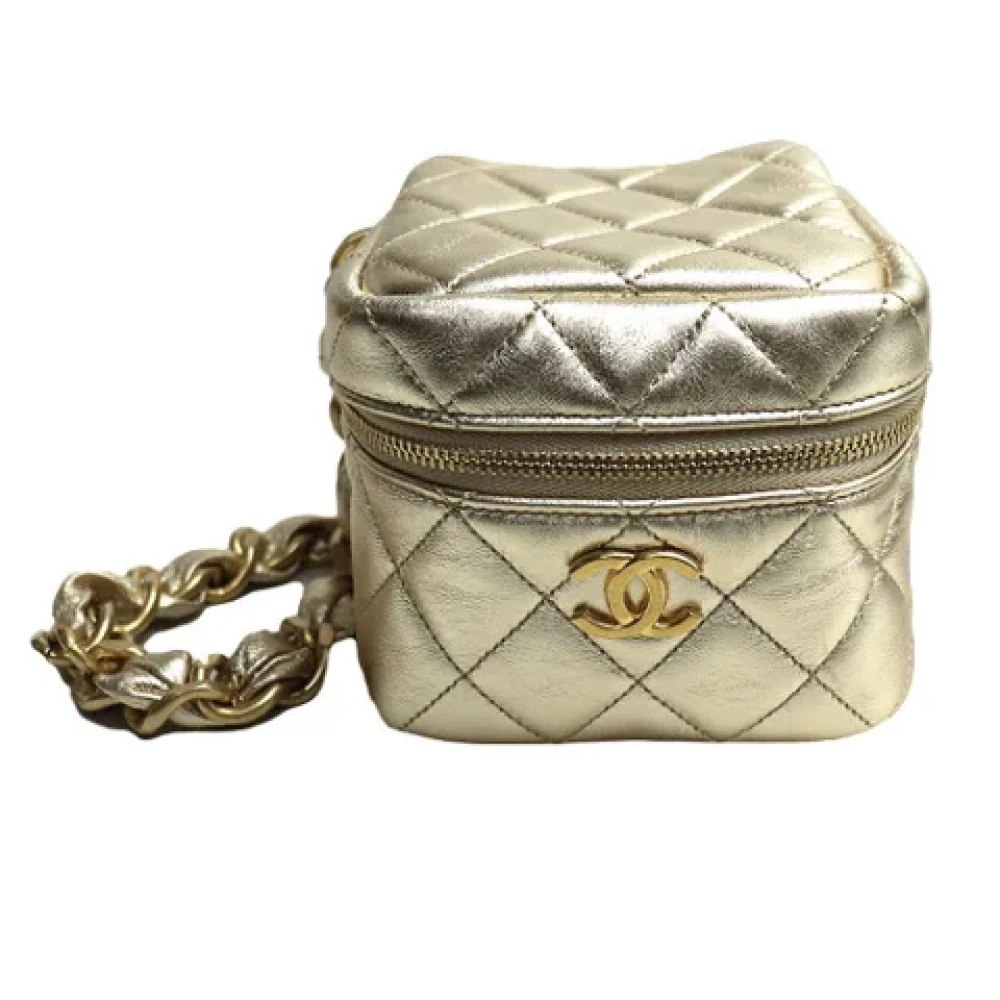 Chanel Vintage Pre-owned Fur chanel-bags Yellow Dames