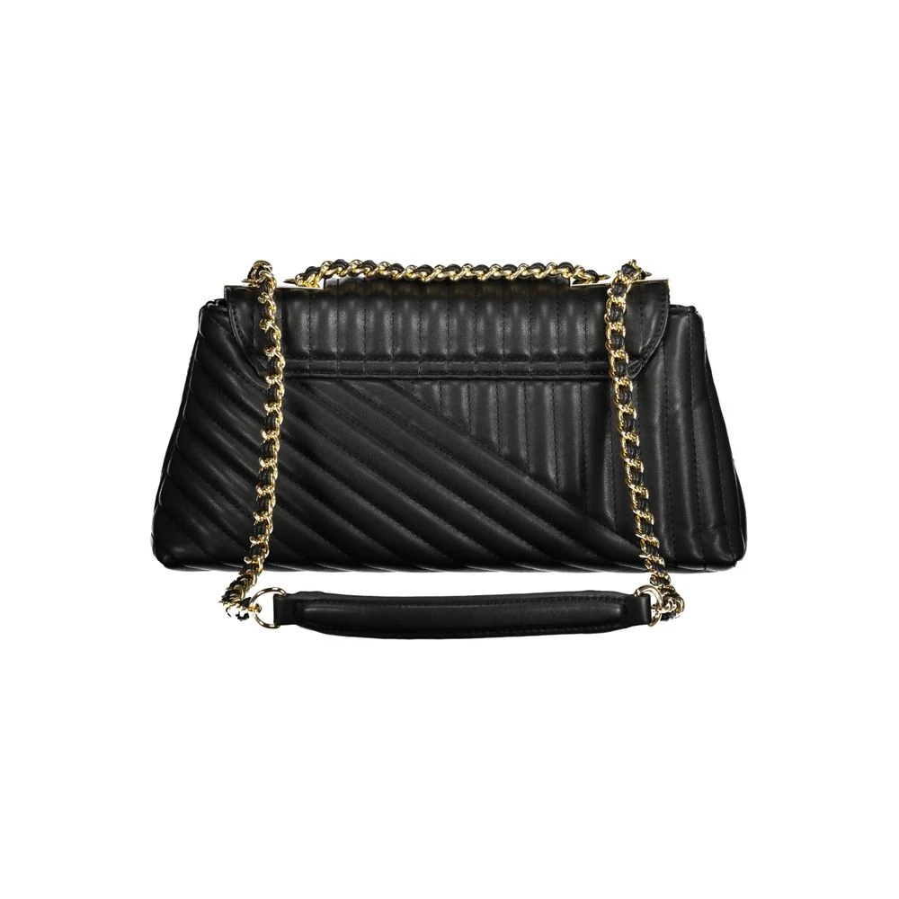 Valentino by Mario Valentino Zwarte polyethyleen schoudertas met ketting Black Dames