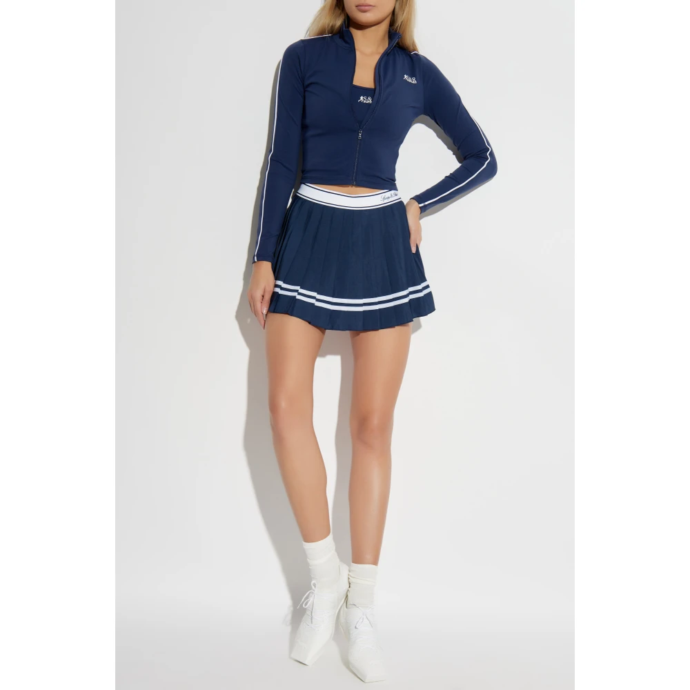 Sporty & Rich Sweatshirt uit de SR Runner Sports collectie Blue Dames