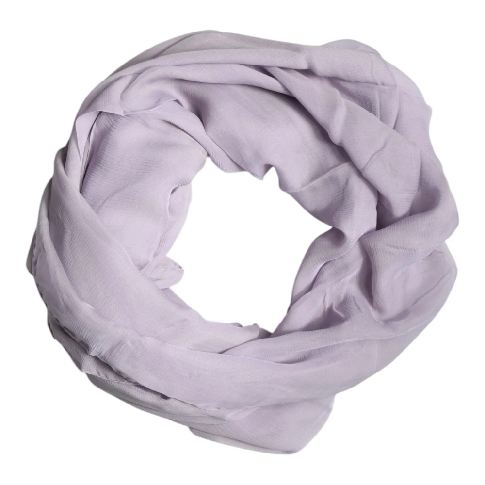 Dolce & Gabbana Women's Purple Silk Scarves, One Size, Silk Wrap Shawl Scarf