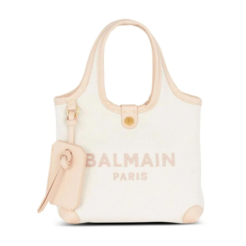 Balmain Nude Rose Grocery Bag B-Army Piccola Beige Dames