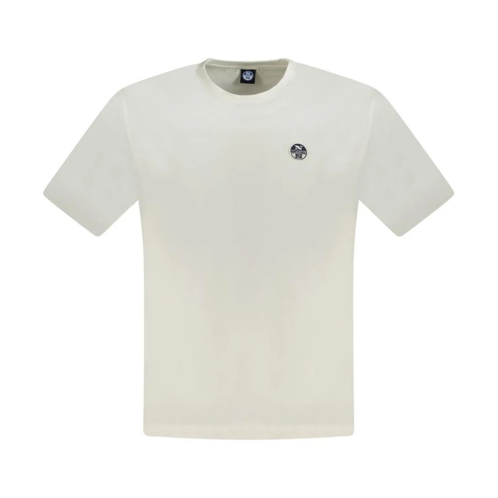 North Sails Witte Katoenen Crew Neck T-Shirt White Heren
