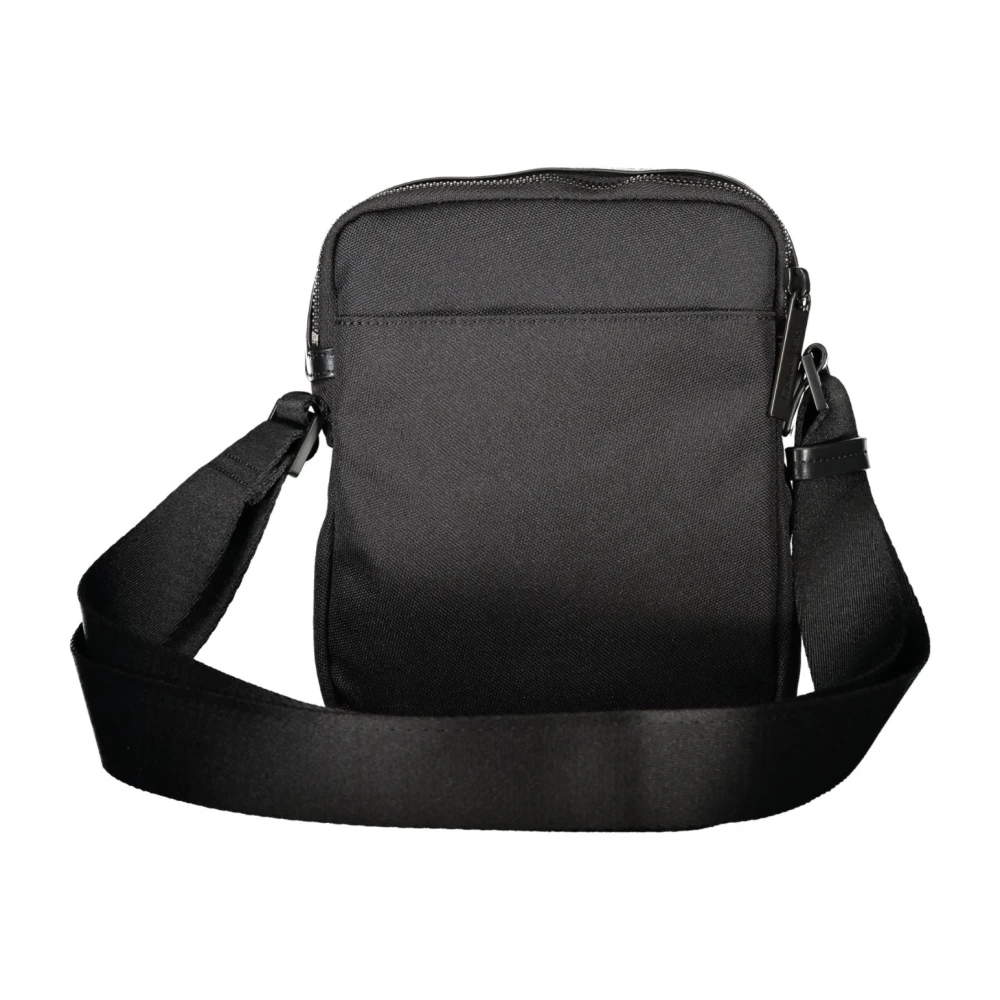 Calvin Klein Zwarte Heren Schoudertas Contrast Details Black Heren