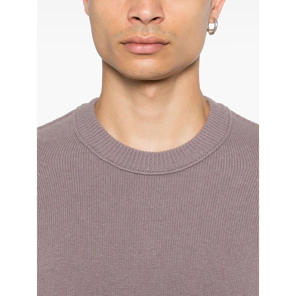 C.P. Company Lamswol Crewneck Trui in Poeder Pink Heren