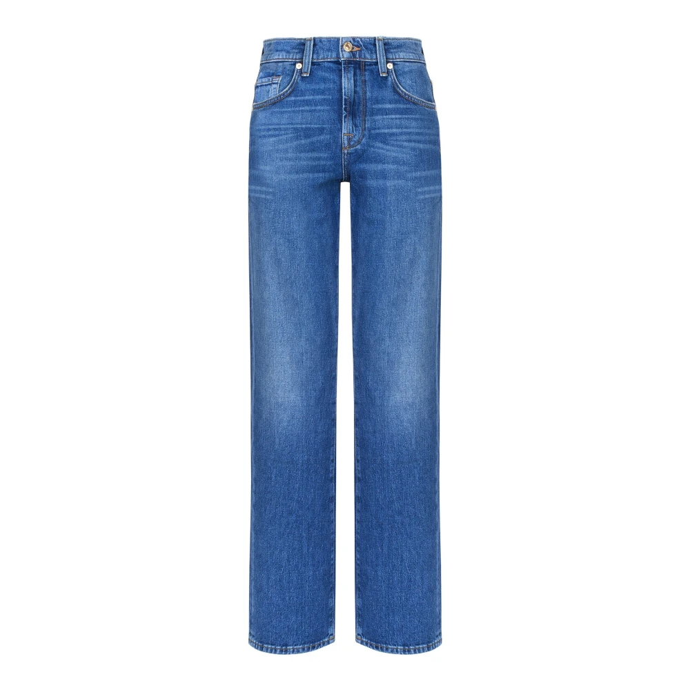 7 For All Mankind Denim Jeans met 99% katoen Blue Dames