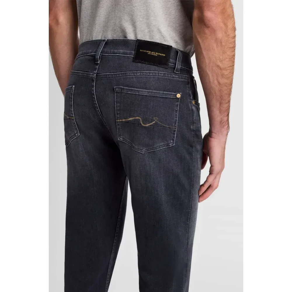 7 For All Mankind Slim Fit Jeans Donkerblauw Gray Heren