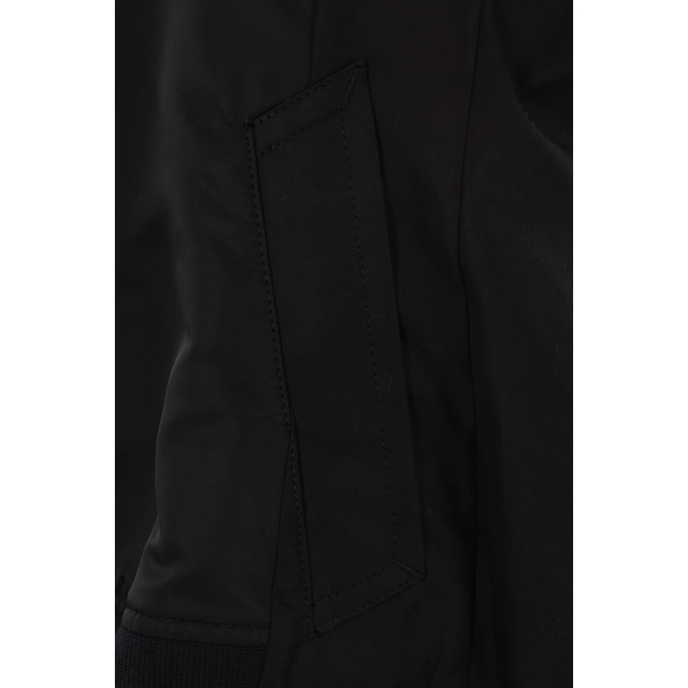 Sacai Zwarte Twill en Gabardine Jassen Black Dames