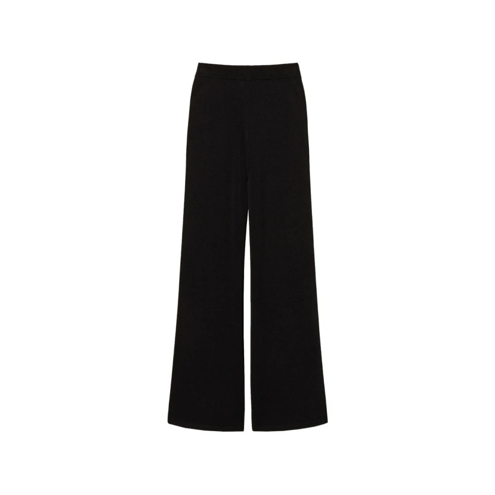 Twinset Wide Trousers - Female - Wide Trousers - Black - 2XL - Trousers