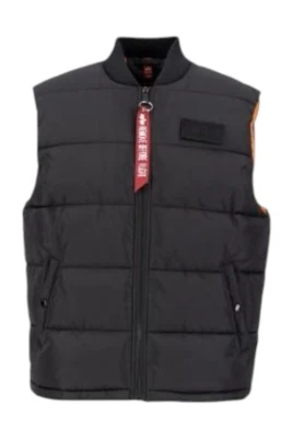 Puffer Vest Lättvikts Kardborreknäppning