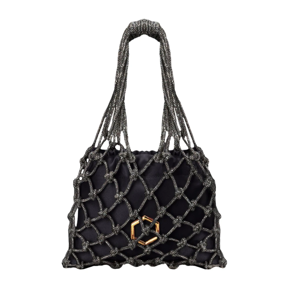 Hibourama Carrie Fonkelende Mini Tas Black Dames