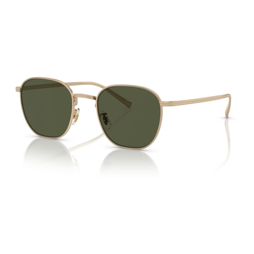 Gold fashion rimmed aviator sunglasses