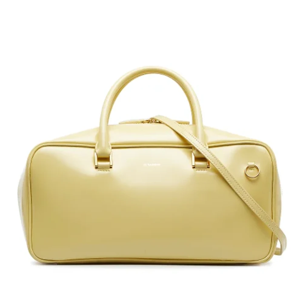 Jil Sander Pre-owned Leather handbags Yellow Dames