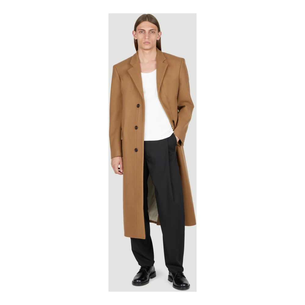 Diomene Coats Brown Heren
