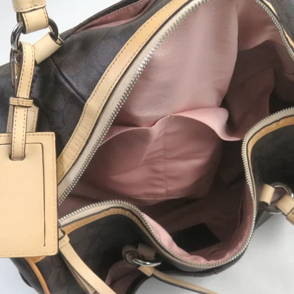 Coach Pre-owned Leather handbags Brown Dames