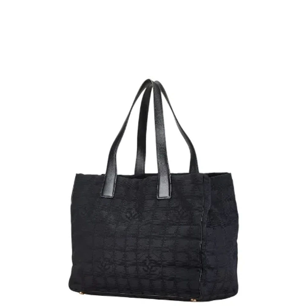 Chanel Vintage Pre-owned Canvas chanel-bags Black Dames