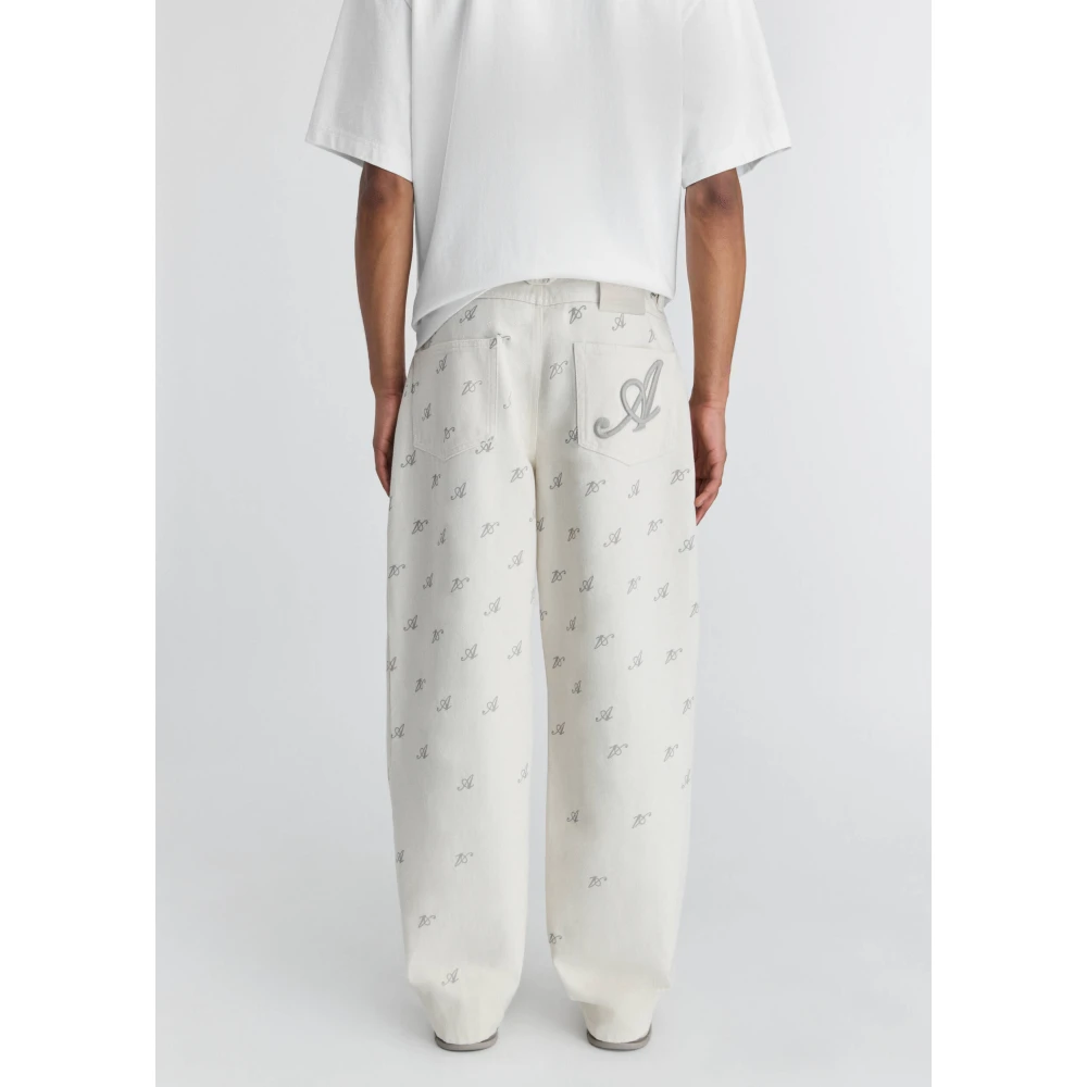 Axel Arigato 10 Years Relaxed Jeans Beige Heren