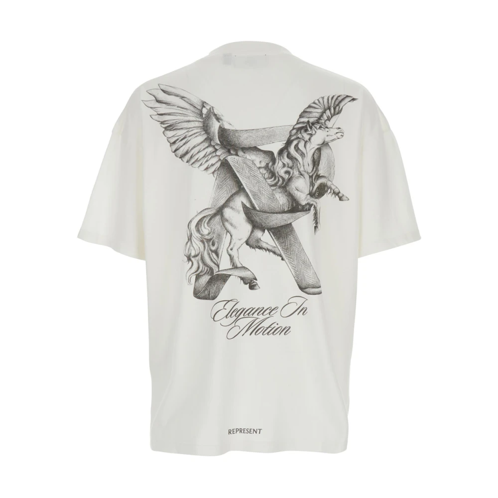 Represent T-shirt met grafische print White Heren