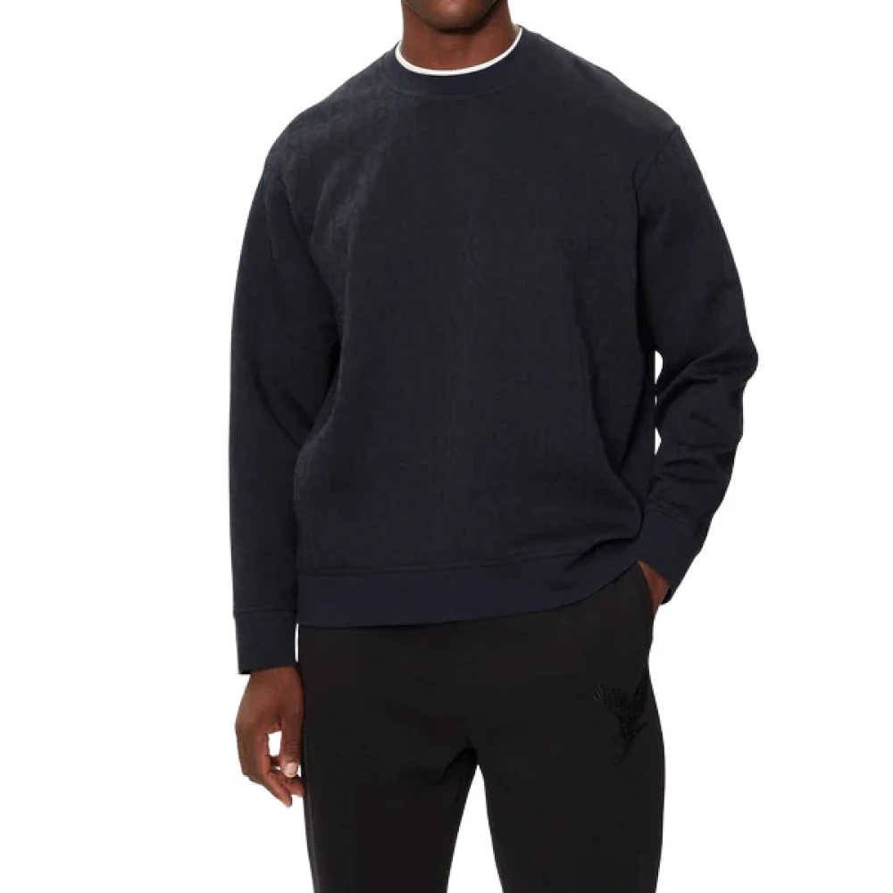 Armani Exchange Men's Blue Felpa Sweatshirt